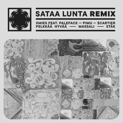 Sataa lunta Remix -kansikuva.